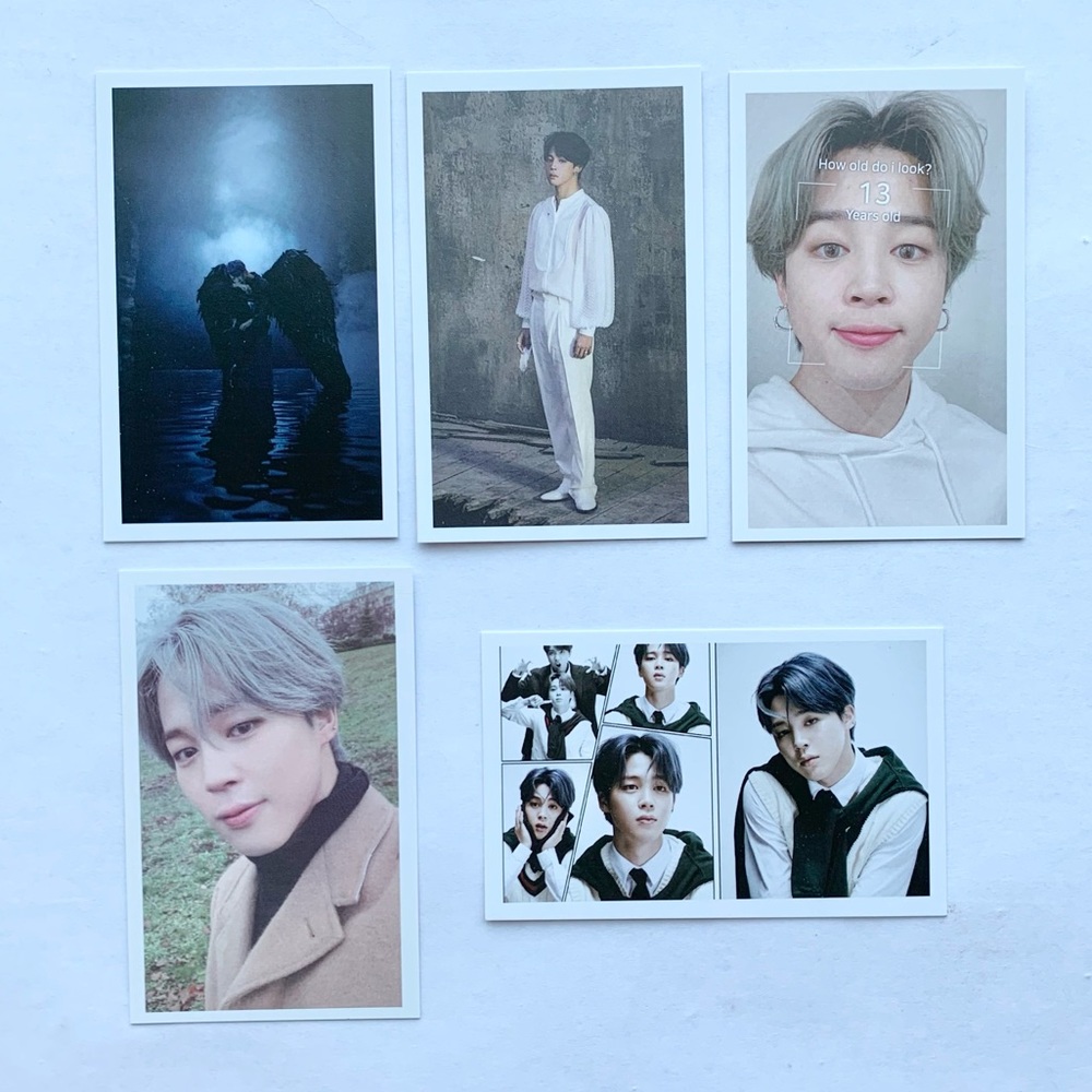Jimin BTS Bangtan Boys Photocards Lot of 5